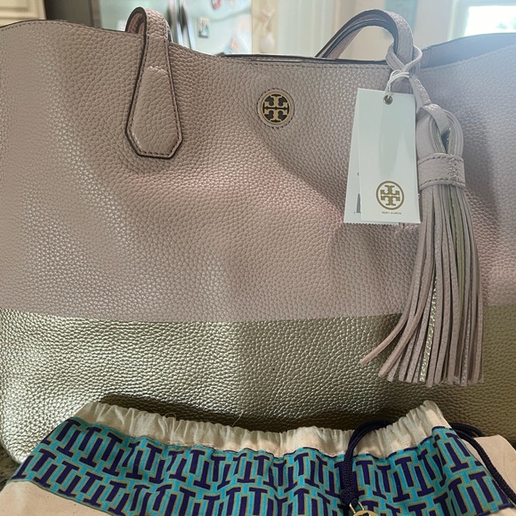 Tory Burch Color block Perry tote - Picture 1 of 6